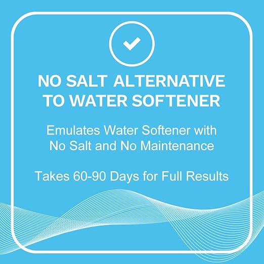 EDDY Inductive No Salt Water Softener Alternative | Electronic Water Descaler for Whole House | Reduces Limescale | Electromagnetic Water Conditioner