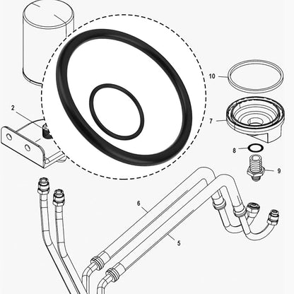 4X Black Oil Filter Seals 70x60x5mm 28x24x2mm Compatible with MOCAL M01 TOP01 Remote