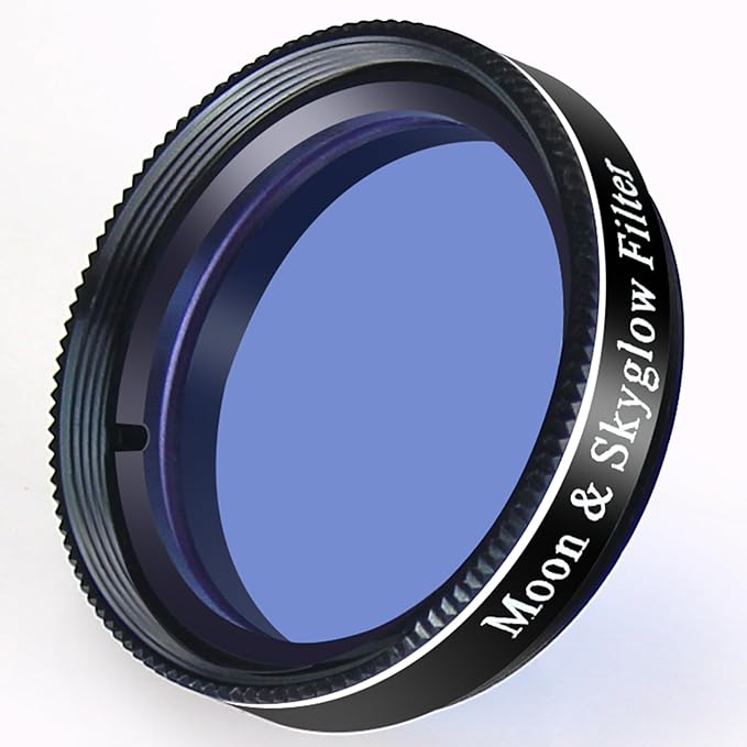 Telescope 1.25" Moon & Sky-Glow Filter for Celestron, Orion, Sky-Watcher, Meade, William and Any Brands Models (1.25 inch, Moon)