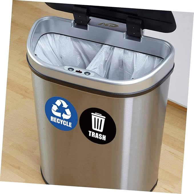 Recycle Decals for Trash Can Waste Bin Sticker Waste Sorting Decals Remind Sorting Habit