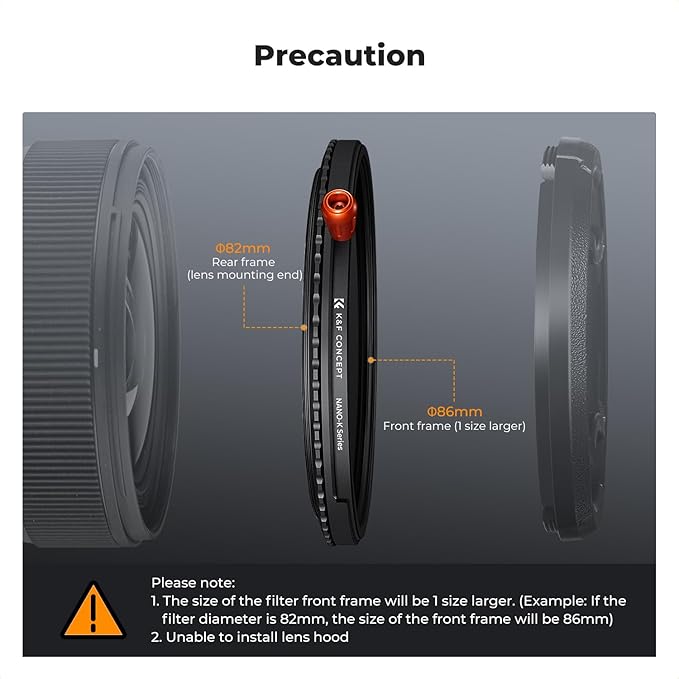 K&F CONCEPT 77mm Black Diffusion Mist Effect 1/4 & Variable ND2-32(1-5 Stops) & Circular Polarizing Filter CPL-in 1 Lens Filter with 18 Multi-Coatings for Camera Lenses (K-Series)