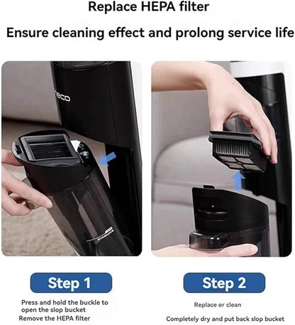 wet dry vacuum cleaner, EMECE-5PCS Filter Fit，Compatible For Tineco Pro Led C Chorus Pro Station Booster Wiper Floor Scrubber Accessories Replacement Parts,for home and floor