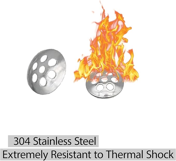 30Pcs 0.3”/8mm Pipe Screen Filters, Stainless Steel Concave Honeycomb Screens with 7 Holes, Reusable Small Mesh Filter for Plumbing Applications