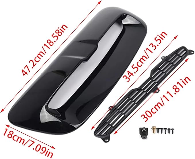 51132756095 51132757694 51232752275 Compatible For Mini And Cooper S R55 R56 R57 R58 R59 2007-2013 Hood Air Intake Vent Scoop Kit(Carbon look)