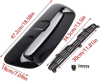 51132756095 51132757694 51232752275 Compatible For Mini And Cooper S R55 R56 R57 R58 R59 2007-2013 Hood Air Intake Vent Scoop Kit(Chrome)