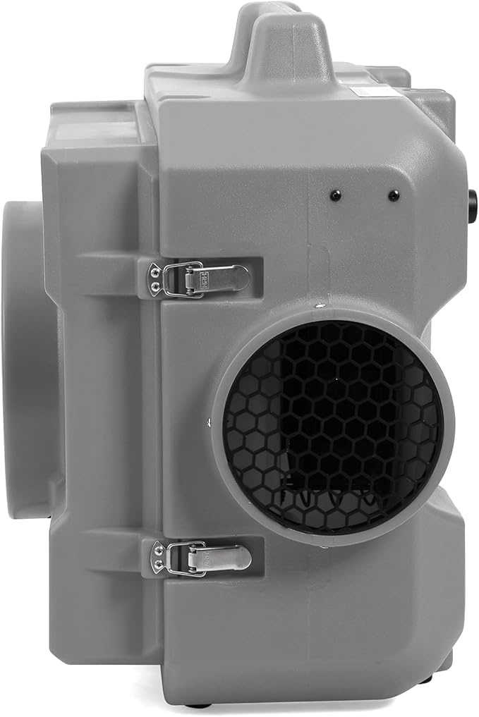 MOUNTO HEPA500 Commercial 500cfm Air Purifier Hepa Air Scrubber Negative Air Machine Roto-Molded (Grey)