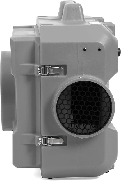 MOUNTO HEPA500 Commercial 500cfm Air Purifier Hepa Air Scrubber Negative Air Machine Roto-Molded (Grey)