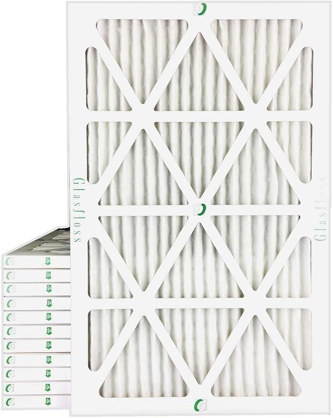 Glasfloss ZL 14x30x1 MERV 13 (FPR 10) Air Filters for AC and Furnace. Case of 12. Actual Size: 13-5/8 x 29-5/8 x 7/8