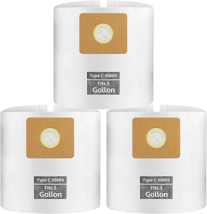 3 PCS Preferential Set 3 Gallon Vac bags, ALYYDBG Type C 90669 9066900 9066933 Disposable Collection Bags