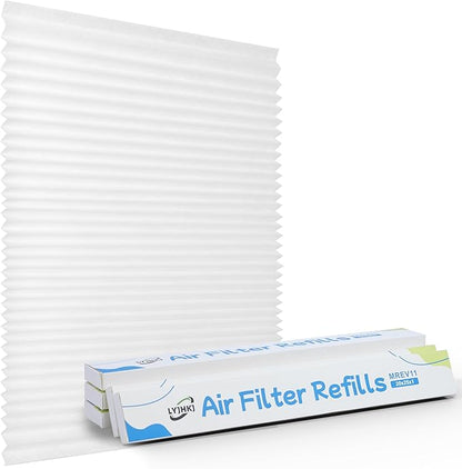 5 Pack 20x25x1 MERV 11 Air Filter Refills, Replaceable Filter Media only for 20x25x1 Reusable Frame (Frame Not Included)