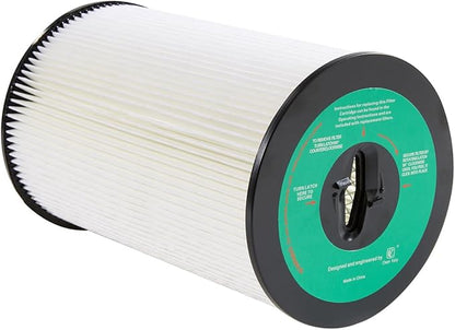 CF Clean Fairy Vacuum Cleaner Filter 1-piece Replacement for Dirt Devil/Titan 10 Inch Cartridge Filter 8107-01 for Vacuflo FC610 FC1550 Royal CS1200