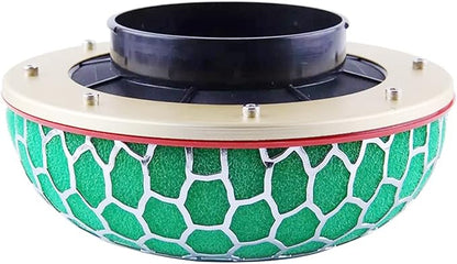 3.15" High Flow Air Intake Mushroom Filter Washable Sponge Honeycomb Mesh Air Filter (Green)