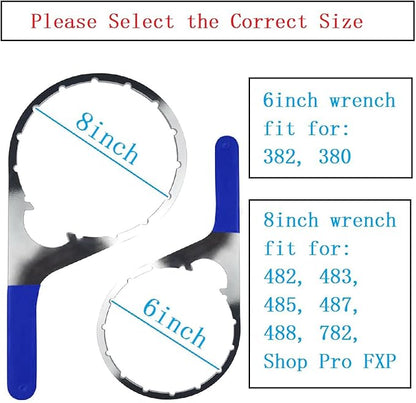 8" 482017 Fuel Filter Collar Vent Cap Wrench for Davco Fuel Pro 482, 483, 485, 487, 488, 782 and Shop Pro FXP, Metal Oil Water Separator Oil Fuel Filter Wrench