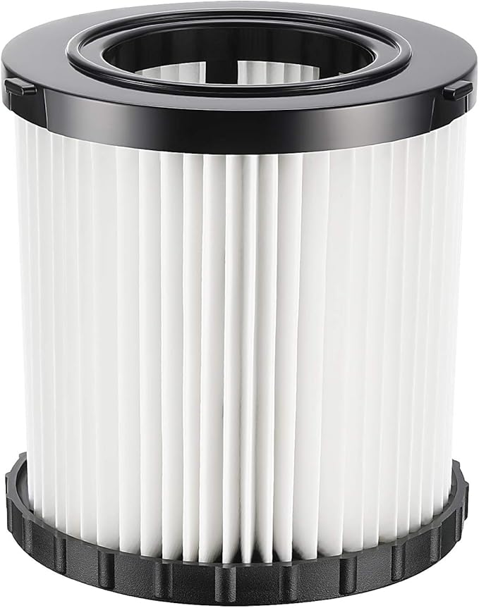DCV581H DCV580H Vacuum Filter for DEWALT 20V MAX Shop Vac Cleaner Cordless and Corded Portable 2 Gallon Wet Dry Vacuum, Washable and Reusable Hepa Replacement Filter, 1 Pack