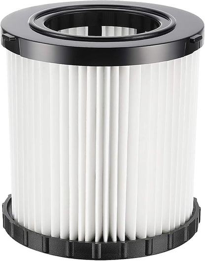 DCV581H DCV580H Vacuum Filter for DEWALT 20V MAX Shop Vac Cleaner Cordless and Corded Portable 2 Gallon Wet Dry Vacuum, Washable and Reusable Hepa Replacement Filter, 1 Pack