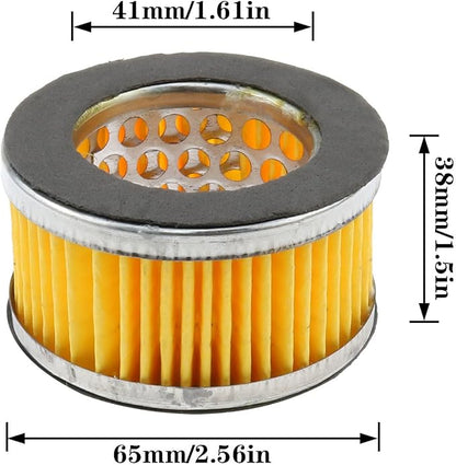 AYLIFU-4PCS Air Compressor Intake Paper Filter Elements Piston Type Air Replacement Filter Element Air Compressor accessories（65 * 41 * 38mm)