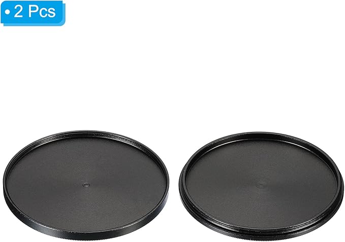 PATIKIL 58mm Lens Cap, 2 Pack Camera Lens Cap Cover Universal Front Metal Lens Filter Stacks Cap Protective Case for 58mm Camera Circular Polarizing Fader ND Filter, Black