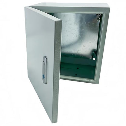 Electrical Enclosure Box 12" x 12" x 8" Carbon Steel Electrical Junction Boxes Wall Mount Waterproof Dustproof Metal Box with Safety Locks for Outdoor Indoor Use