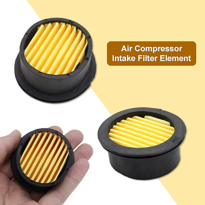 Pack of 6 Air Compressor Silencer Replacement Elements, Air Compressor Intake Filter Silencer Elements, Air Compressor Filter Noise Muffler Elements Replacement Parts
