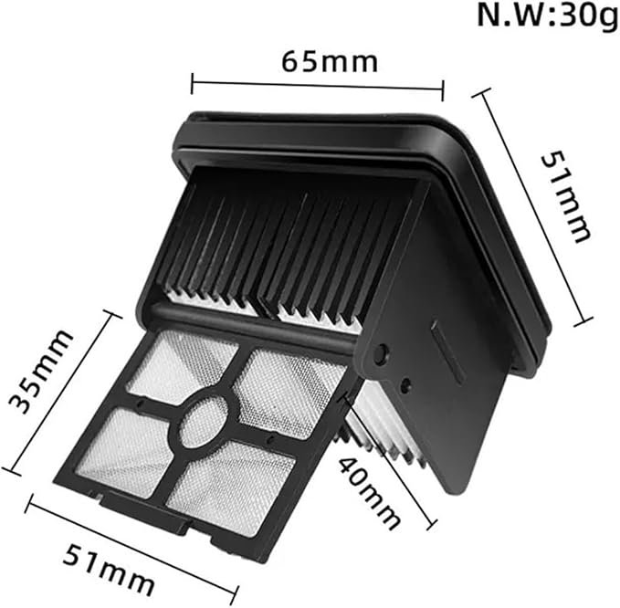 Compatible For Dreame，M13 / H13 Scrubber Wiper Hepa Filter Soft Brush Wet And Dry Vacuum Cleaner Spare Part Accessories(E)