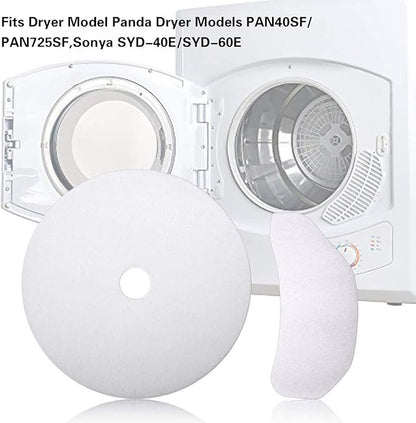 Imncya 25 Pcs Compatible Cloth Dryer Filter Set, Cloth Dryer Replacement Include 20 Dryer Exhaust Filters, 5 Dryer Air Intake Filters for Panda, Magic Chef, Sonya and Avant Dryers