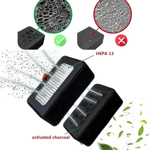 2Pcs Air Filter Replacement for Bambu Lab X1/X1c/X1E/P1/P1SC/P1S Combo 3D Printer Activated Carbon Air Filter Cartridges