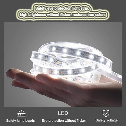 Illuminated LED Bathroom Mirror，Smart Lighted Bathroom Mirror for Wall，Smart Modern Bathroom Vanity Mirror，Waterproof，Shatterproof，with Touch Sensor/Dimming/Demister pad(H70*W90cm/H27.6*W35.4IN)