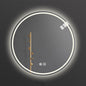 3 Colors LED Bathroom Mirror, Lighted Bathroom Makeup Wall Mounted Mirror with Demister Heat Pad, Touch Switch, Bathroom Vanity Mirror,Dimming Function(A,23.6"/60cm)