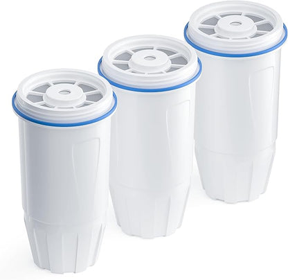 BOGDA 3 Pack Water Filter Replacement Zero, 5-Stage Compatible with Zero Pitcher and Dispenser, Fit for Zero Filter Water Replacement Filters and ZR-001 ZR-017 ZR-004