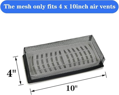 4"x10" Floor Register Trap Covers Screen Air Vent Filters for Home Floor Register Trap Floor Air Vent Screen Covers - 5 Pack