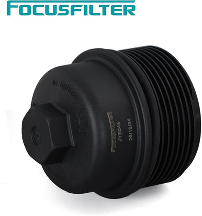 FOCUSFILTER 68079747AC OEM Grade Oil Filter Housing Cap, Compatible with Jeep Grand Caravan, Dodge Challenger & Avenger, Chrysler 200, Ram C/V 3.6L V6 Gas 2011–2013, Replaces 917-050, CAP6135