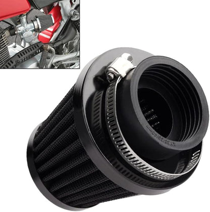 Mtsooning Motorcycle Air Filter Pod, 39mm Washable Universal Clamp-On Breathers, Cone Intake filter Replacement for ATV Dirt Pit Bike Go Kart Motorbike