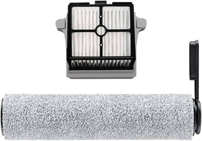 Wet and Dry Vacuum Cleaner Roller Brushes & Filters, Compatible for Tineco, Floor ONE S7 ProS6, Vacuum Cleaner Accessories Floor Scrubber Parts(A)