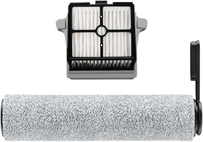 Wet and Dry Vacuum Cleaner Roller Brushes & Filters, Compatible for Tineco, Floor ONE S7 ProS6, Vacuum Cleaner Accessories Floor Scrubber Parts(A)