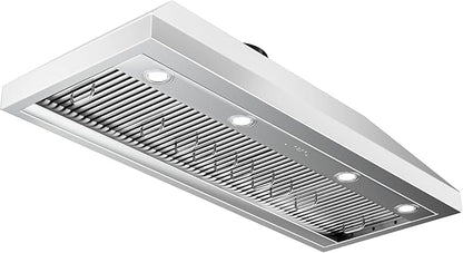 CT Copper Tailor Built-in Range Hood Insert Vent 48 Inch, 1150 CFM with 4-Speed Fan, LED Light, Dishwasher-safe Baffle Filter,Stainless Steel