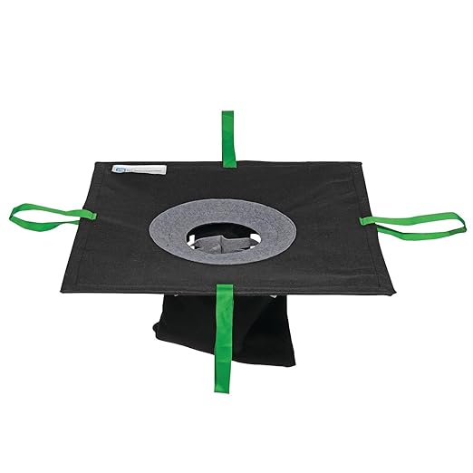 PIG Adjustable Frame Storm Drain Filter | Traffic Safe Sediment Filter | Inside The Drain Filter | for Storm Drains 20" - 32" W to 20" - 32" L | Rectangle |8” Diameter | PMB30625