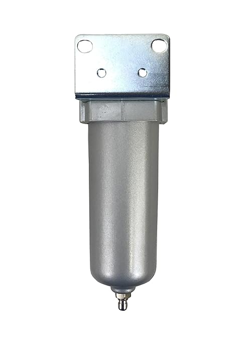3/4" NPT Industrial Coalescing 0.01u Micron Filter Removes 99.98% of Oil, Moisture Vapor, Aerosols from Compressed Air Lines, 5oz Bowl, Manual Drain