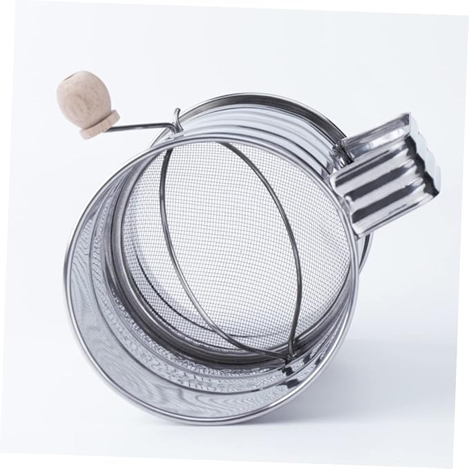 Sifting Strainer Fine Mesh Screen Stainless Steel Powdered Sugar Net for Cake Baking Filter Random Style