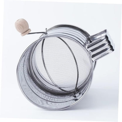 Sifting Strainer Fine Mesh Screen Stainless Steel Powdered Sugar Net for Cake Baking Filter Random Style