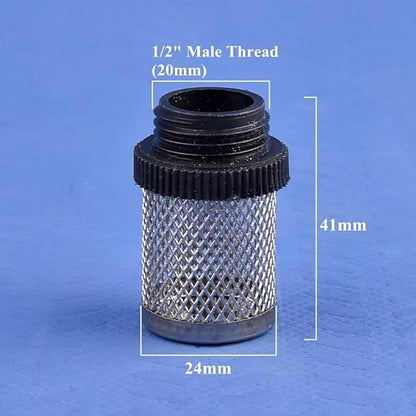 Durable 304 Stainless Steel Water Filter Screen - 1/2" to 2" External Thread for Aquariums, Ponds, Hydroponics(10Pcsx1/2In)