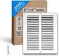 Fits 8x10 Duct Opening | Steel Return Air Grille by Handua | Vent Cover Grill for Sidewall and Ceiling | White | HVAC Cold Air Intake Grille | Outer Dimensions: 9.75"W X 11.75"
