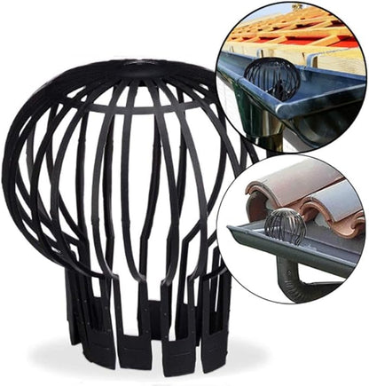 SagaSave Down Pipe, Roof Gutter Balloon Guard Filter Strainer, Plastic Downpipe Stops Leaf Drains, Rainwater Discharge Blocking