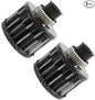MUGE RACING 2Pcs Air Filter Cold Air Intake Filter Breather 12mm Valve Cover Breather Filter For Car and Motorcycle(Carbon Fiber)