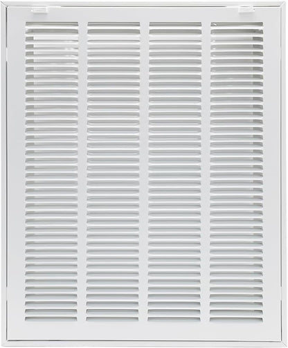 16"W x 20"H [Duct Opening Size] Steel Return Air Filter Grille - Removable Face/Door for 1 inch Filters -HVAC Vent Cover Grill - White [Outer Dimensions: 18 5/8"W X 22 5/8"H]