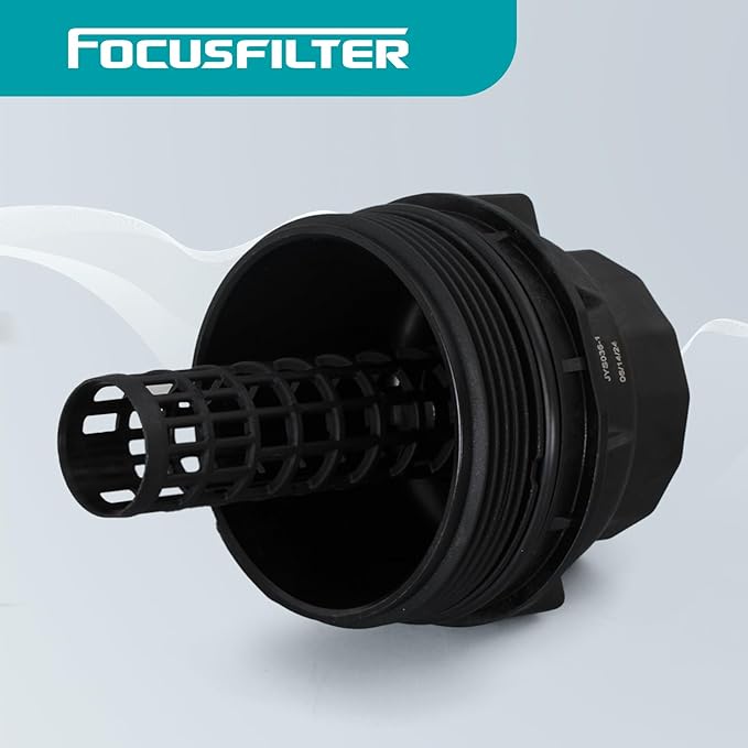 FOCUSFILTER 15620-0S010 OEM Grade Oil Filter Housing Cap, for Toyota Tundra 5.7L V8 2007-2013, Sequoia 5.7L V8 2008-2019, Land Cruiser, Lexus LX570 2007-2019, Replaces 15620-38010, 917-016