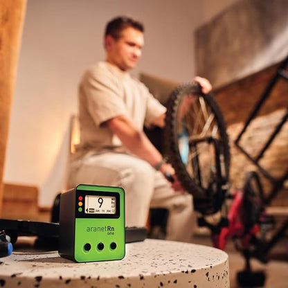 Radon One – Fast Home Radon Detector with 10-Minute Response, E-Ink Display, Battery Powered, Portable Real-Time Radon Monitor for Basements & Indoor Air Monitoring (Green)