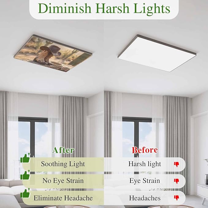 3 Pack Fluorescent Light Cover, Cowboy Western Light Covers for Ceiling Lights, Cowboy Hats Boots Desert Cacti Vintage Magnetic Lights Filters Ceiling Shade for Classroom/Office - 4 x 2 Feet