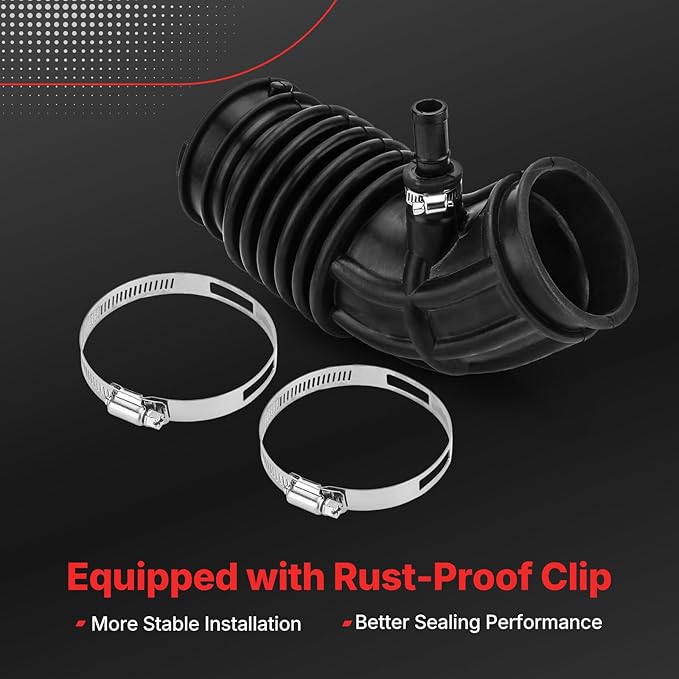 16576-JA000 Air Cleaner Intake Hose Tube with Clamps 2007 2008 2009 2010 2011 2023 2013 for Altima 2.5L 4 Cylinder Engine