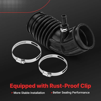 16576-JA000 Air Cleaner Intake Hose Tube with Clamps 2007 2008 2009 2010 2011 2023 2013 for Altima 2.5L 4 Cylinder Engine