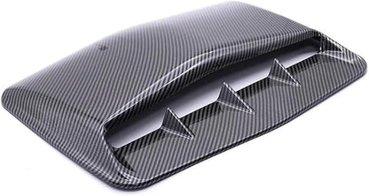 Universal Car Hood Scoop Air Flow Intake Decorative Turbo Bonnet Vent Cover Compatible With Audi And BMW Compatible With VW And Civic(Carbon)